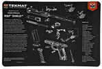 TekMat S&W M&P SHIELD Pistol Mat 11"x17" Black Includes Small Microfiber TekTowel Packed In Tube R17-SW-MP-SHIELD