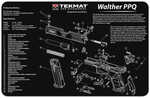 Tekmat Cleaning Mat Pistol Size 11"x17" For Walther Q4 Sf Black Tek-r17-wal-q4-sf