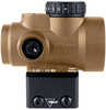 Trijicon MRO SD Green Dot 25mm Objective 2 MOA Dot Anodized Finish Coyote Brown Full Co-Witness Mount MRO-C-2200348