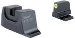 Trijicon Suppressor/Optic Height Night Sights Yellow Front with Metal Rear & Green Lamps Fits Smith & Wesson M&P C.O.R.E