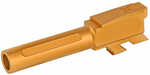 True Precision Barrel 9MM Gold Titanium Nitride Fits Glock 43/43X  