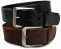 Uncle Mike's Uncle Mikes Leather Belt 42"-46" Full Grain Leather Nickel Plated Buckle Brown Blt-um-42-46-dbr