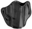 Uncle Mikes-Leather(1791) UMOWB2MBLR Outside The Waistband Holster OWB Size 02 Matte Black Leather Belt Slide Fits Glock