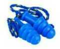 Walker's Game Ear Plug Rubber Coarded Blue 1 Pair