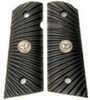 Wilson Combat Grip Fits Full Size Starburst Pattern Flat Bottom Black G10 351ACFS