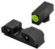 XS Sights R3D 2.0 Tritium Night Sight For Glock 20/21/29/30/30S/37/41 Green Front Outline Green Tritium Front/Rear GL-R2