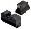 Xs Sights R3d 2.0 Suppressor Height Night Sight For Glock 17/19/22/23/24/26/27/31/32/33/34/35/36 Orange Front Outline Gr