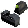 Xs Sights R3d 2.0 Suppressor Height Night Sight For Glock 20/21/29/30/30s/37/41 Green Front Outline Green Front/rear Tri