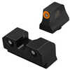 Xs Sights R3d 2.0 Suppressor Height Night Sight For Glock 43 Orange Front Outline Green Front/rear Tritium Gl-r206p-6n