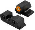 Xs Sights R3d 2.0 Tritium Night Sight Fits S&w M&p Shield Orange Front Outline Green Tritium Front/rear Sw-r207p-6n