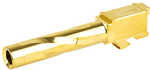 Zaffiri Precision Pistol Barrel 9MM 3.95" Flush and Crown Fits Glock 19 Titanium Nitride Finish Gold BA-G19G5-FC-GLD