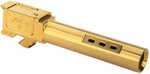 Zaffiri Precision Ported Pistol Barrel 40 S&w 3.9" Titanium Nitride Finish Gold For Glock 23 Gen 1-3  