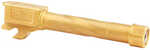 Zaffiri Precision Pistol Barrel 9mm 4.65" Threaded 1/2x28 Titanium Nitride Finish Gold Fits Sig P320 Compact Zp.320btg