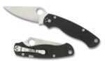 Spyderco ParaMilitary 2 Folding Knife CPM-S30V Plain 3.438" Black G10 C81GP2