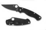 Spyderco Paramilitary2 Black G-10 Blade Plainedge