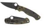 Spyderco Paramilitary2 Camo G-10 Black Blade Plainedge C81GPCMOBK2