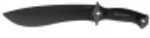 Kershaw Machete Fixed Blade Knife Carbon/Powdercoat Plain Sheath 10" Rubber Box 1077