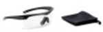 ESS Eyewear Ballistic Safety Glasses Black Crosshair Frame with a Clear Lens Md: EE9014-07