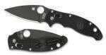 Spyderco- Manix 2 Lightweight Folding Knife Black Blade Md:C101PBBK2