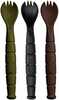 KA-BAR Mil-Spec SPORK/Knife 3 Pack OD Green/Black/Brown