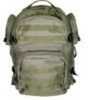 NCSTAR Tactical Backpack 18" x 12" x 6" Main Compartment Nylon Green Adjustable Shoulder Straps Exterior PALS/ MOLLE Web