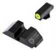 Night Fision GLK001014YGZ Sight Set Square Front/U-Notch Rear for Glock 17