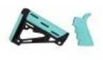 Hog 13456 AR15 Kit Grip/Coll Buttstock Mil Aqua