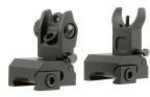 TacFire IS001 AR Same Plane Low Profile Flip-Up Iron Sights Aluminum Black Anodized