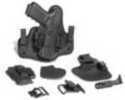 ALIEN GEAR HOLSTERS SSHK0394RHR1 Shape Shift Starter Kit S&W M&P 9 Compact 3.5" barrel Injection Molded Polymer Black