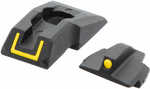 Ruger 90649 Security-9 Sight Set Black/Yellow Front Rear
