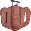 1791 Gunleather Single Stacked Magazine Pouch 1.1 OWB Ambidextrous Leather Classic Brown