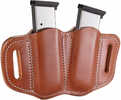 1791 GUNLEATHER Mag21CBRA Mag2.1 Double Mag For Single Stack Leather Classic Brown