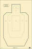 Action Target Inc IPSC-P-100 Military IPSC/USPSA Hanging Paper 23" X 35" Tan 100 Per Box