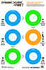 Action Target Inc Gs-DCFIRE1-100Inc Dynamic Course Paper 23" X 35" Circle Blue/Green/Orange 100