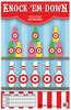 Action Target Inc Gs-CARBTTL-100100 Knock-Em-Down Hanging Paper 23" X 35" Bottles/Pins Multi 100