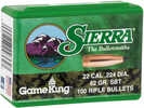 Sierra 9362 Gameking Bullets .224 62 Gr Spitzer Boat Tail (SBT) 100 Qty Box