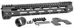 Midwest Industries MICRLW12625 Combat Lightweight M-Lok Handguard AR-15 Black Hardcoat Anodized 6061-T6 Aluminum 12.625"