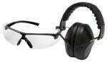 Pyramex PM8010 Earmuff with Ever-Lite Black Frame and Clear Lens