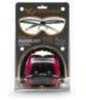 Pyramex PM8010 Earmuff with Ever-Lite Black Frame and Pink Lens