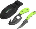 HME Skinning Kit 2 Piece 3.50" 420HC Stainless Steel Black Oxide Skinner W/Gut Hook Thermoplastic Rubber Gr