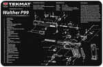 TekMat Walther P99 Handgun Cleaning Mat 11"X17"X1/8"