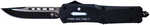 Templar Knife Come And Take It 3.50" Drop Point Plain 440C Stainless Steel Black Zinc Aluminum Alloy Handle OTF