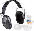 Safariland Impulse Range Kit Foam Over The Head/Earbuds Black, Black/Clear <span style="font-weight:bolder; ">Glasses</span>