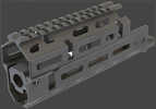 Aim Sports Handguard Aluminum M-LOK Black Hardcoat Anodized Finish