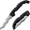 Cold Steel Voyager Xl Kris Blade 5.50" Folding 12.25" Plain 7.40 Oz Black Griv-Ex W/6061 Aluminum Liners