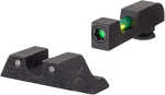 Trijicon DI Night Sight Set Fits Glock 20-2129-303640-41 Tritium/Fiber Optic Green Front Rear Black Fra