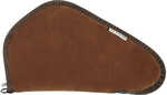 Allen Heritage Handgun Case 13" Brown Suede Leather