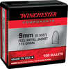 Winchester Ammo Centerfire Handgun Reloading 9mm .355 115 Gr Full Metal Jacket Flat Base (fmjfb) 100 Per Box