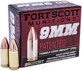 Fort Scott Munitions Tumble Upon Impact (TUI) 9mm Luger 115 Gr Solid Copper Spun 20 Round Box