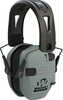 Walker's Razor Slim Electronic Muff 23 Db Over The Head Polymer Battleship Gray Ear Cups With Black Tacti